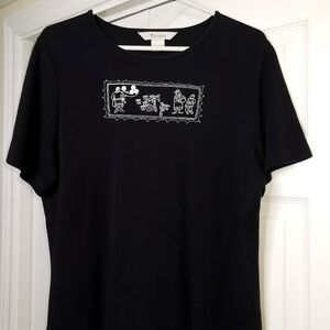 Quality Tanjay t shirt top black